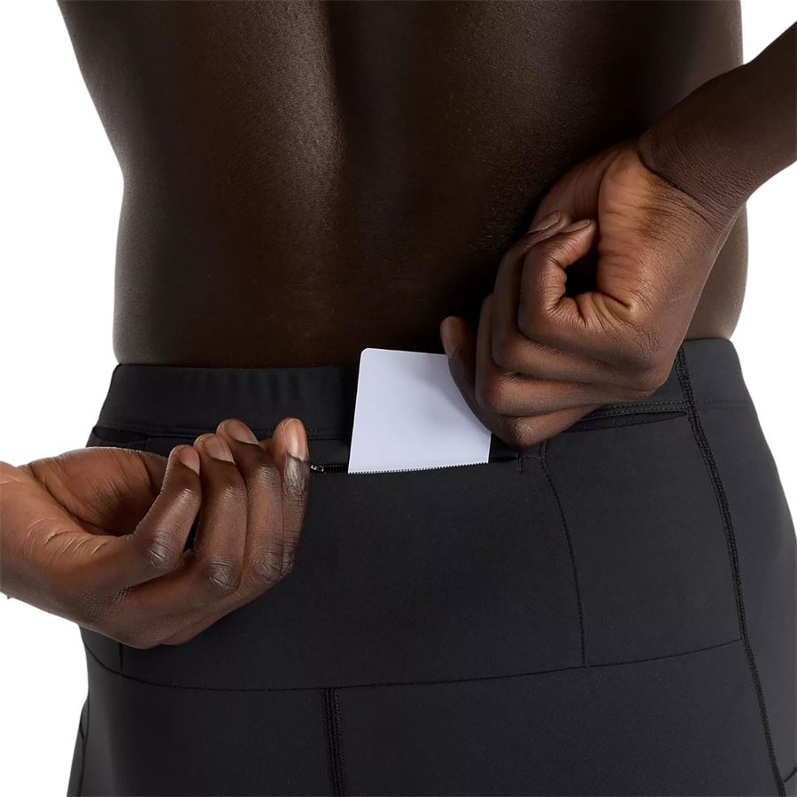 Sleek Pocket Half Tight 9 short elasticizzati uomo da allenamento New Balance | MS51271BLK